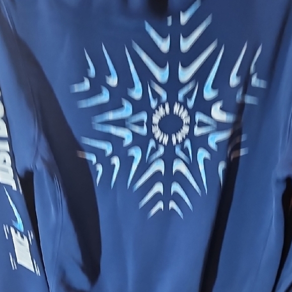 Nike Men's Deep Blue Hoodie - Picture 3 of 5